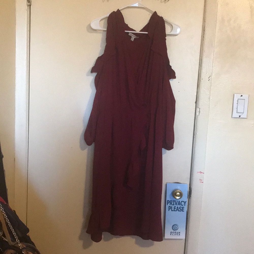 Burgundy dresses